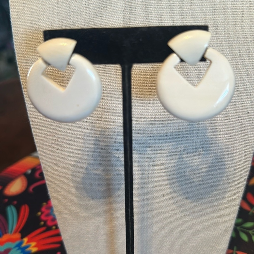 Beautiful Round Coral Vintage Studs